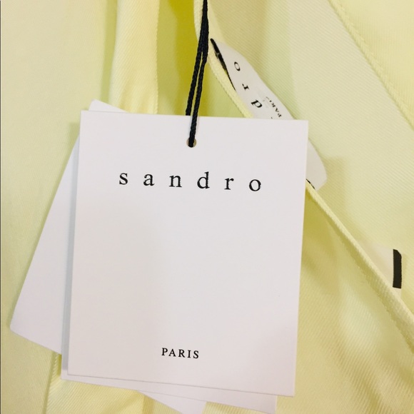 Sandro Paris yellow blouse NWT - Picture 6 of 6